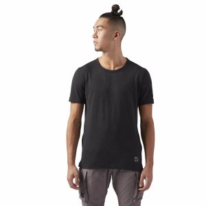 Reebok Noble Fight T Shirt Herren - Schwarz - DE 496-ONL